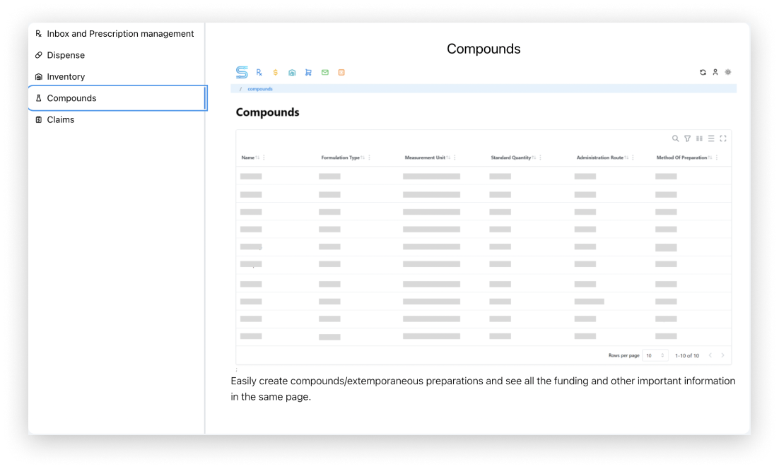 Compounds - Pharmacy Management System