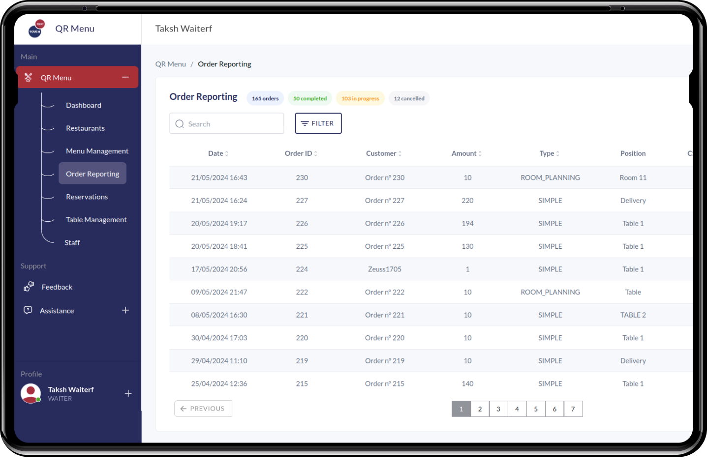 Developing food ordering system