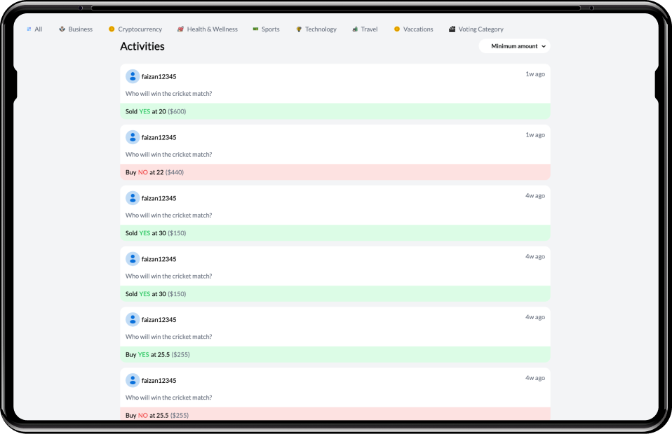 Admin Portal for Prediction Market Platform