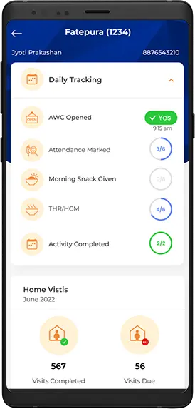 Poshan tracker application